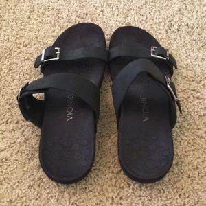 Vionic Black Sandals